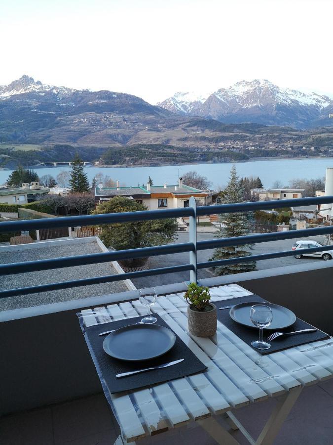 Studio Vue Sur Lac Et Montagne Savines Exteriör bild