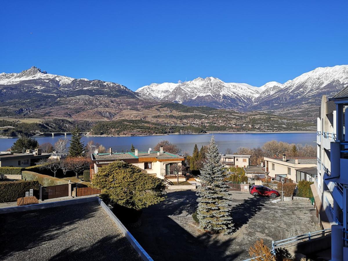 Studio Vue Sur Lac Et Montagne Savines Exteriör bild