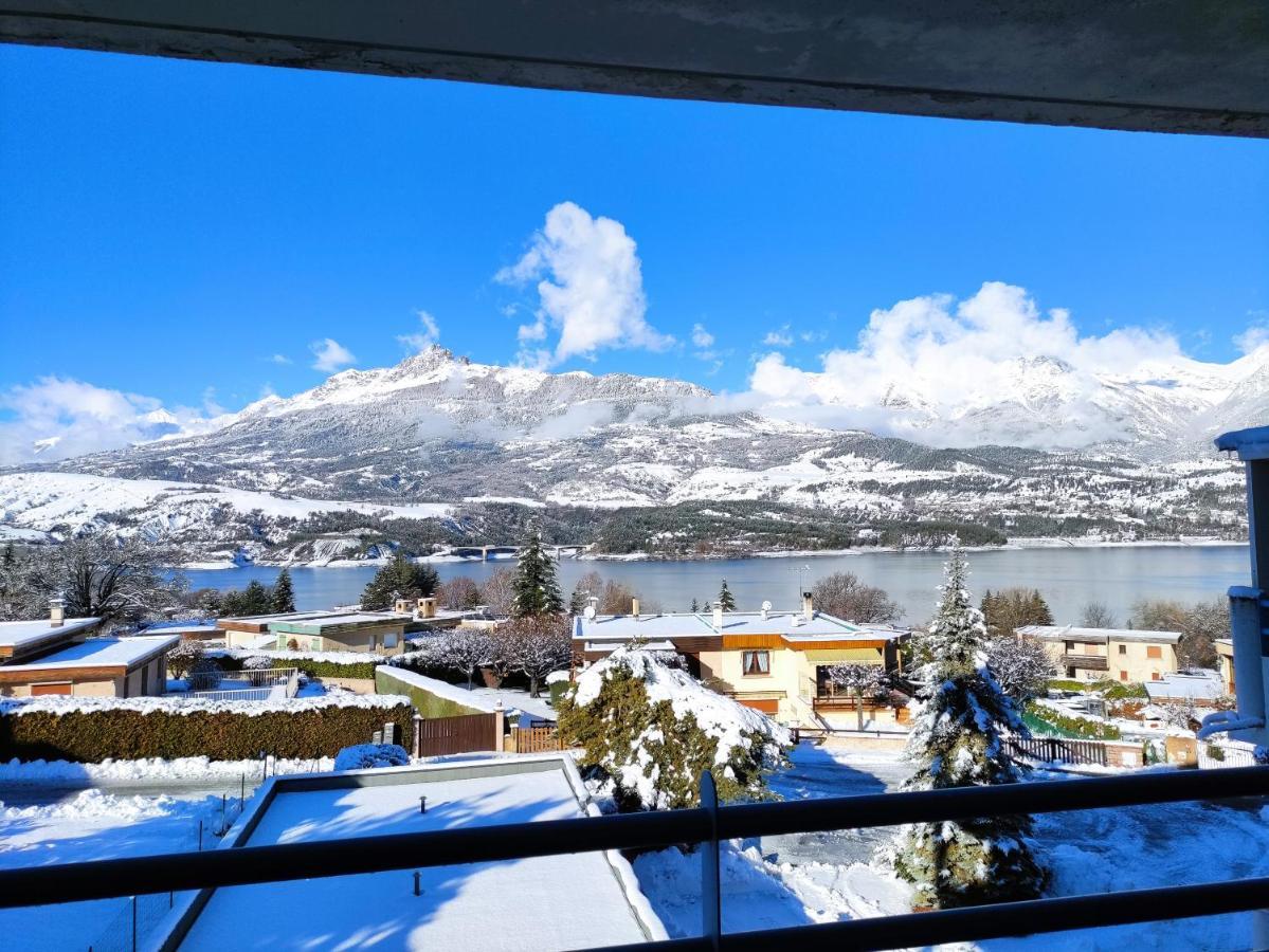 Studio Vue Sur Lac Et Montagne Savines Exteriör bild